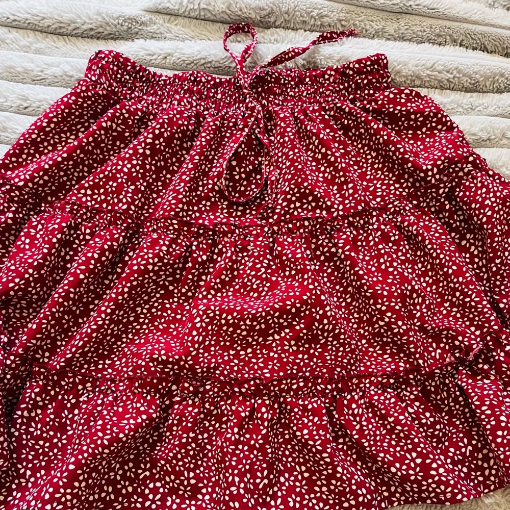 Red skirt